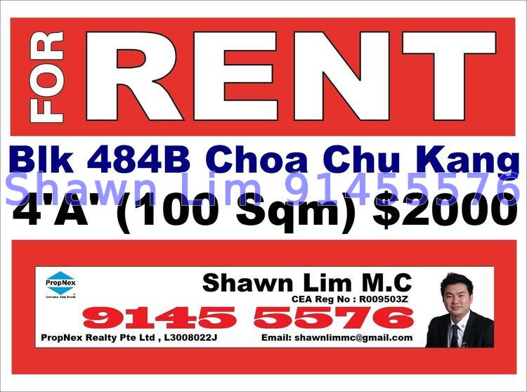 Blk 484B Choa Chu Kang Avenue 5 (Choa Chu Kang), HDB 4 Rooms #66060882